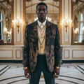 Oxidation Wash Cotton Men's Blazer Jacket