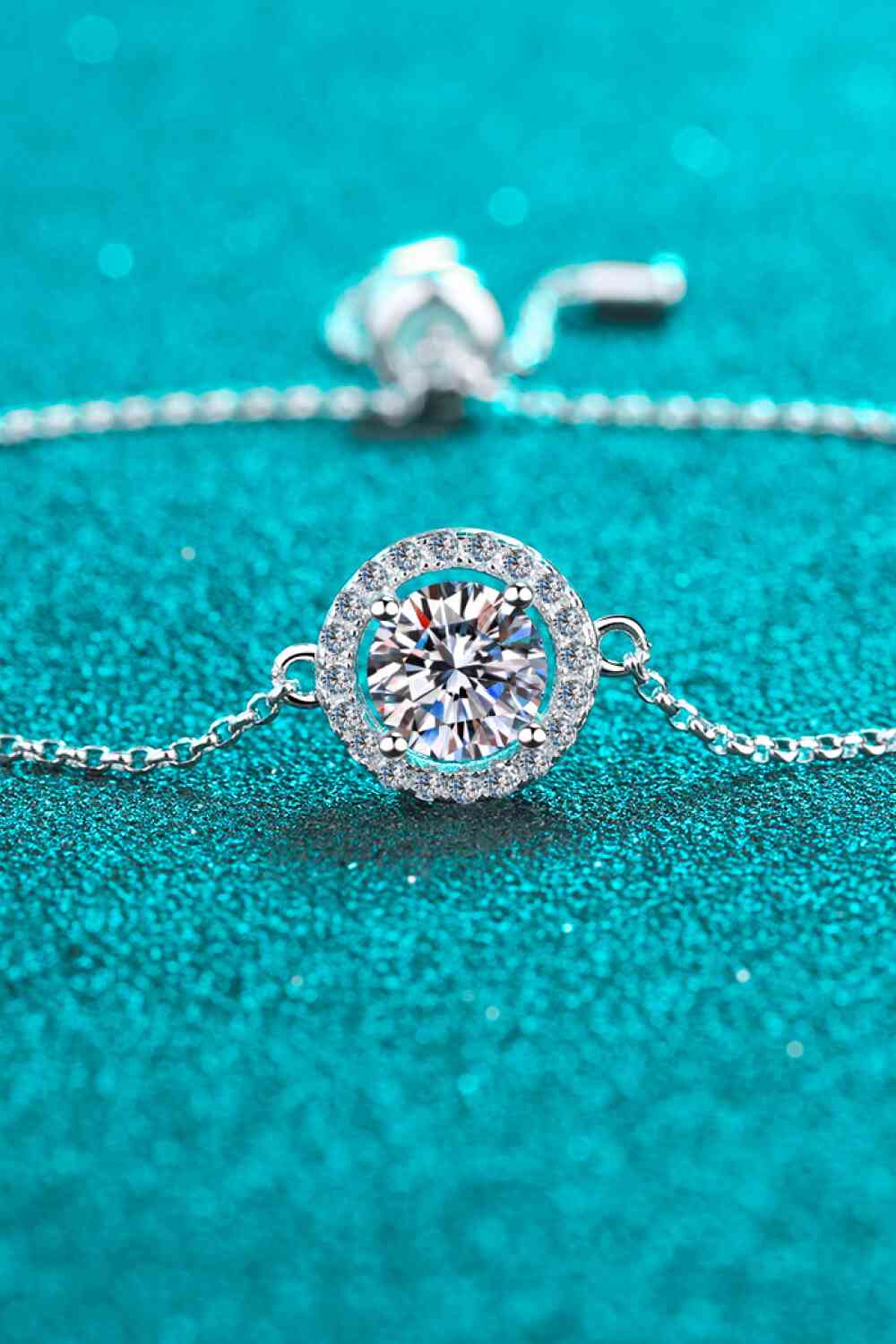 Adored All For Fun 1 Carat Moissanite Bracelet – Elegant 925 Sterling Silver Design See size chart under “more details”
