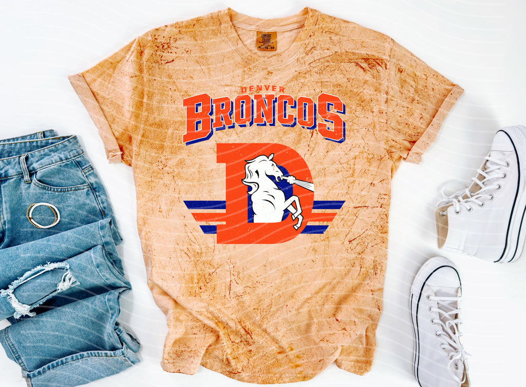 Vintage Team Broncos Graphic Tee