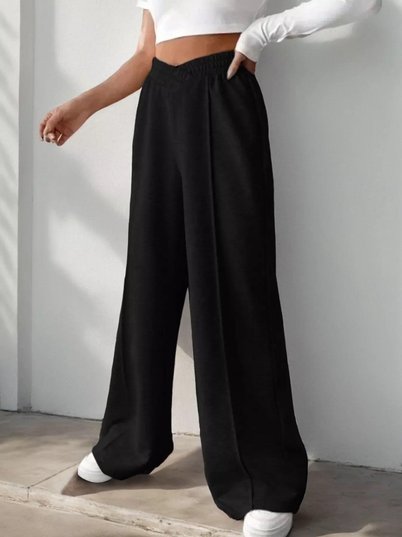 Wide Leg High Waist Pants for All