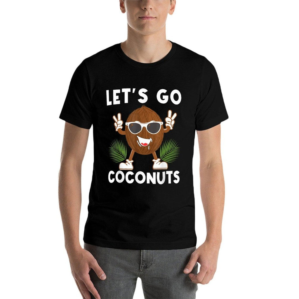 Lets Go Coconuts Funny Fruit Sommer Coconut Costume  Oversized Silhouette T-Shirt
