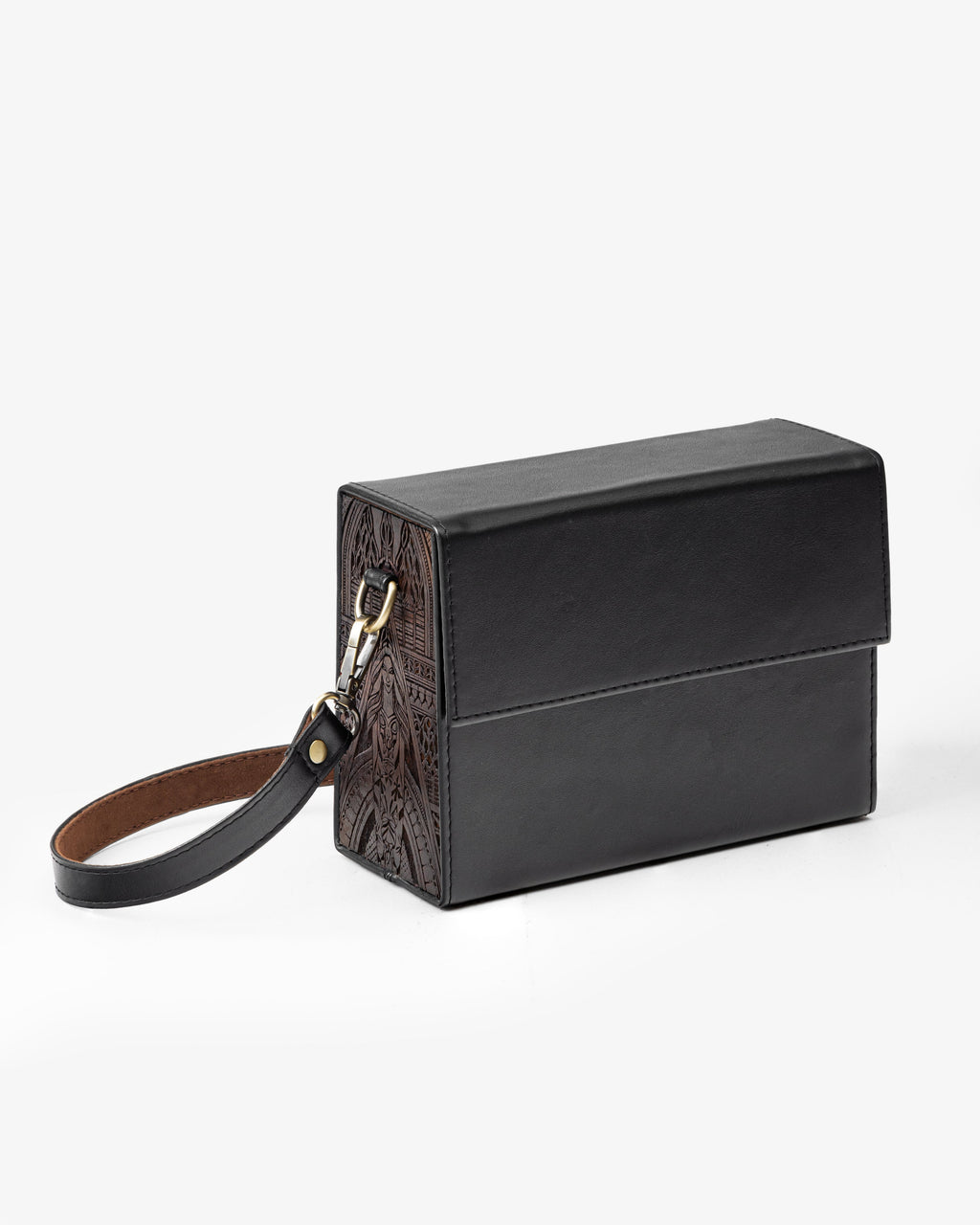 Angelica Black Leather Bag
