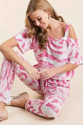 BiBi Zebra Print French Terry Stylish Two-Piece Set