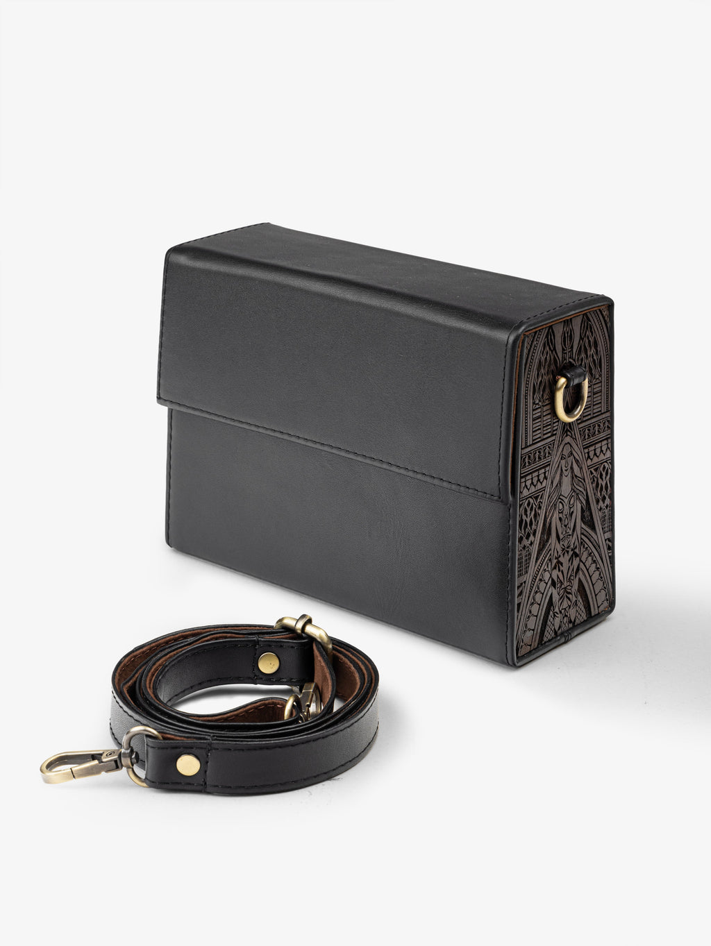 Angelica Black Leather Bag