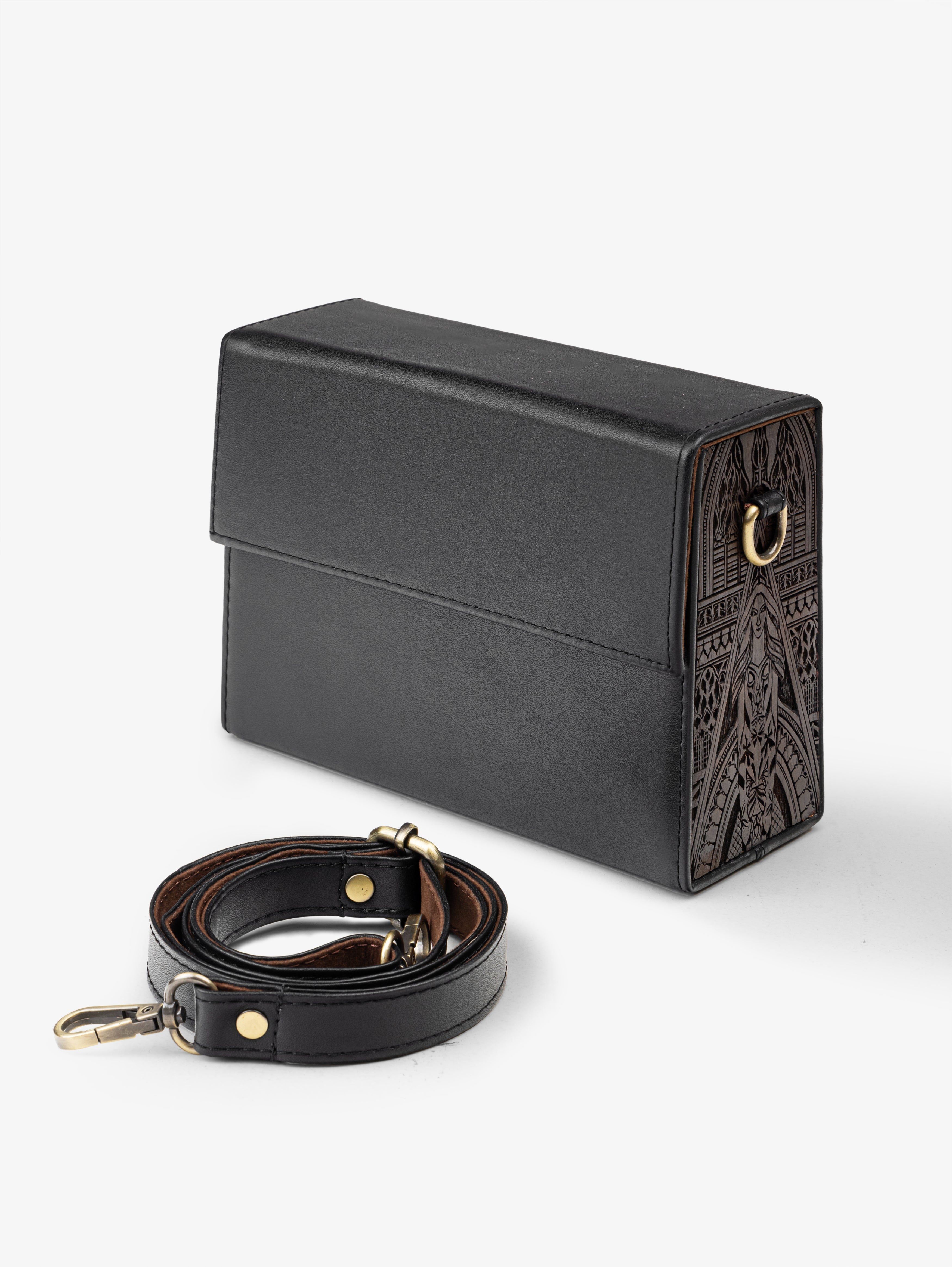 Angelica Black Leather Bag