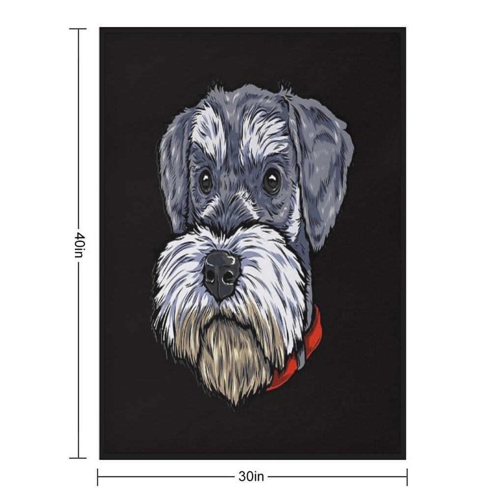 Miniature Schnauzer Throw Blanket