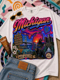 Michigan Airbrush Graphic Tee