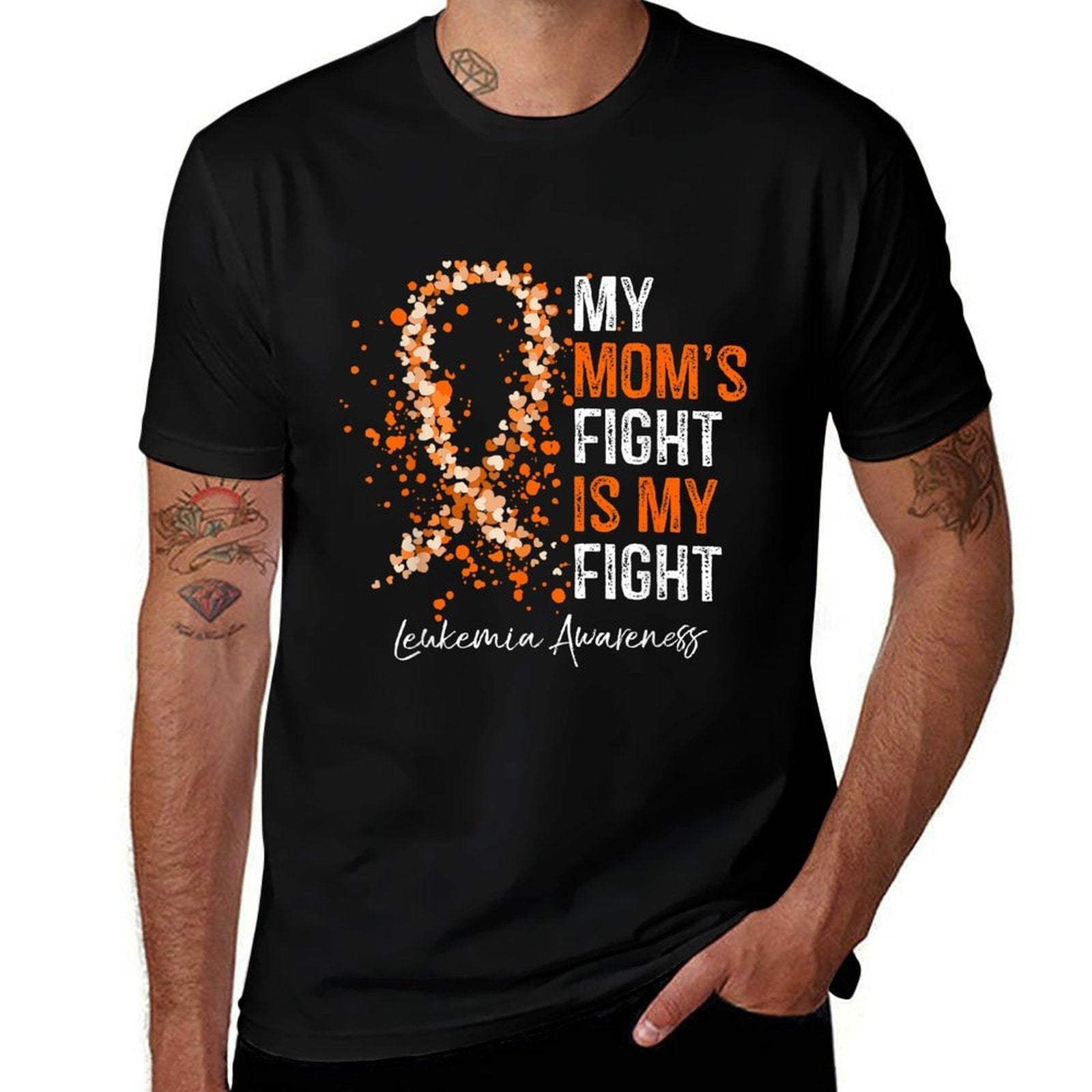 My Moms Fight Is My Fight - Leukemia Awareness Gifts  Easy-care T-Shirt