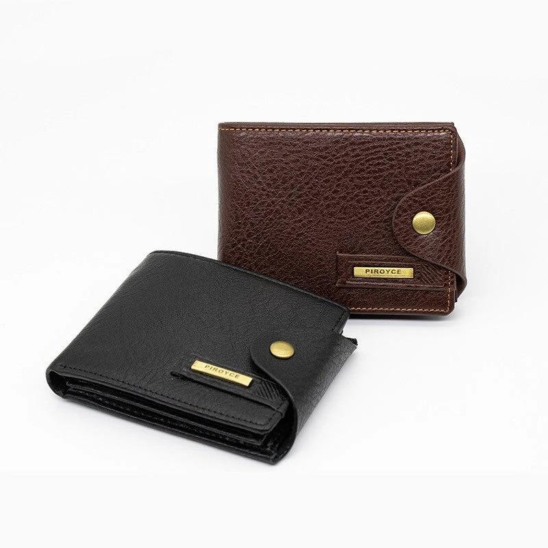 Short Horizontal Wallet Multifunctional PU Leather Wallet For Men