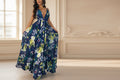 Sleeveless Print Boho Maxi Dress