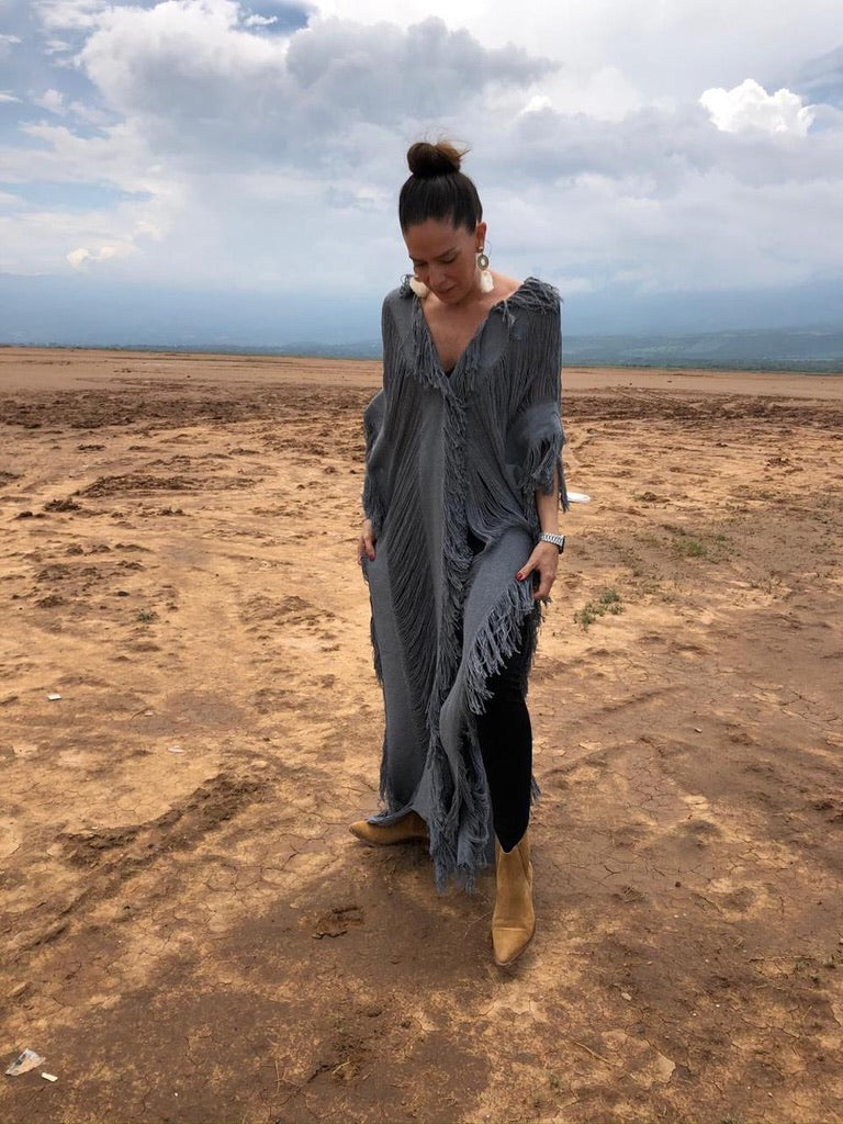 Handmade Beach Maxi Dress "LISA" Swim Cover-Up