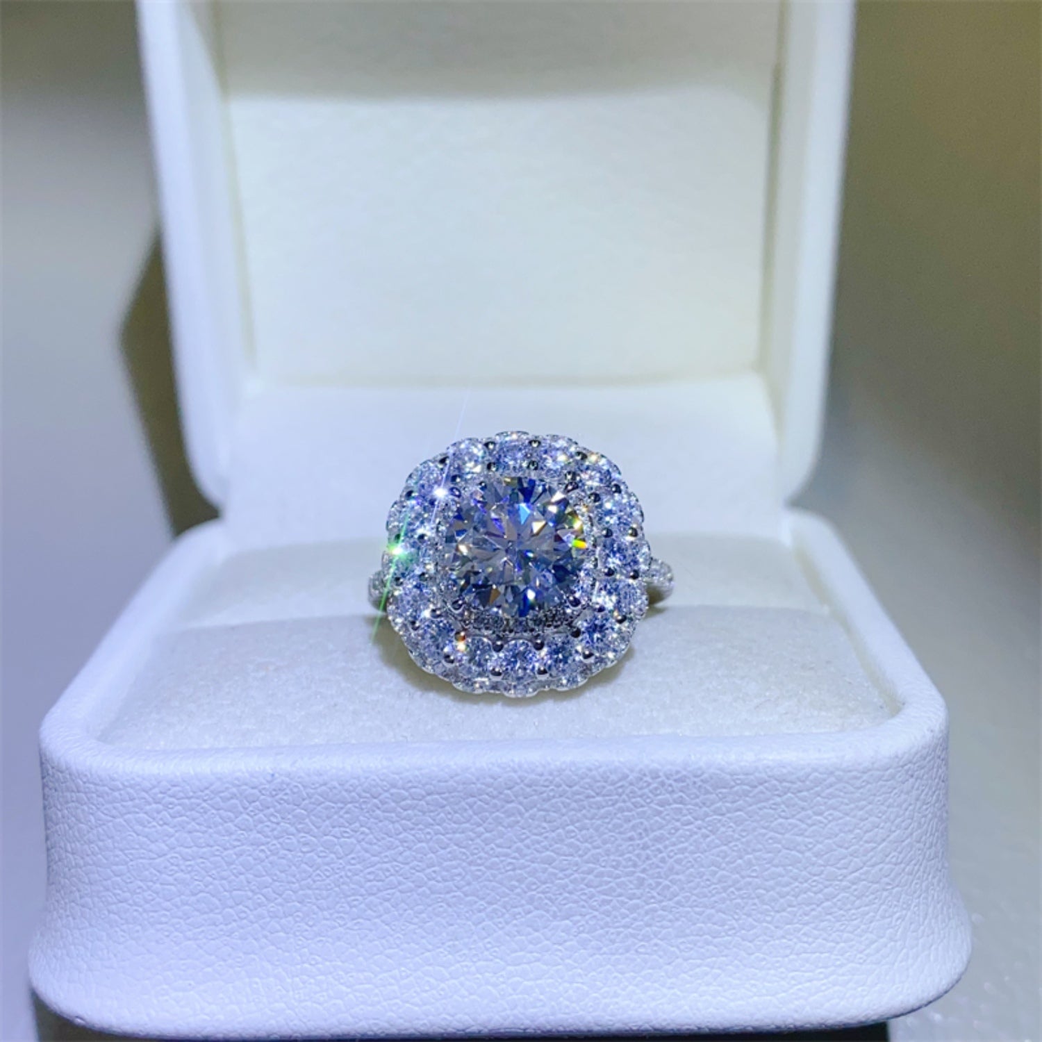 2 Carat Brilliant Round Cut Sparkala™ Pure Sterling Silver Ring