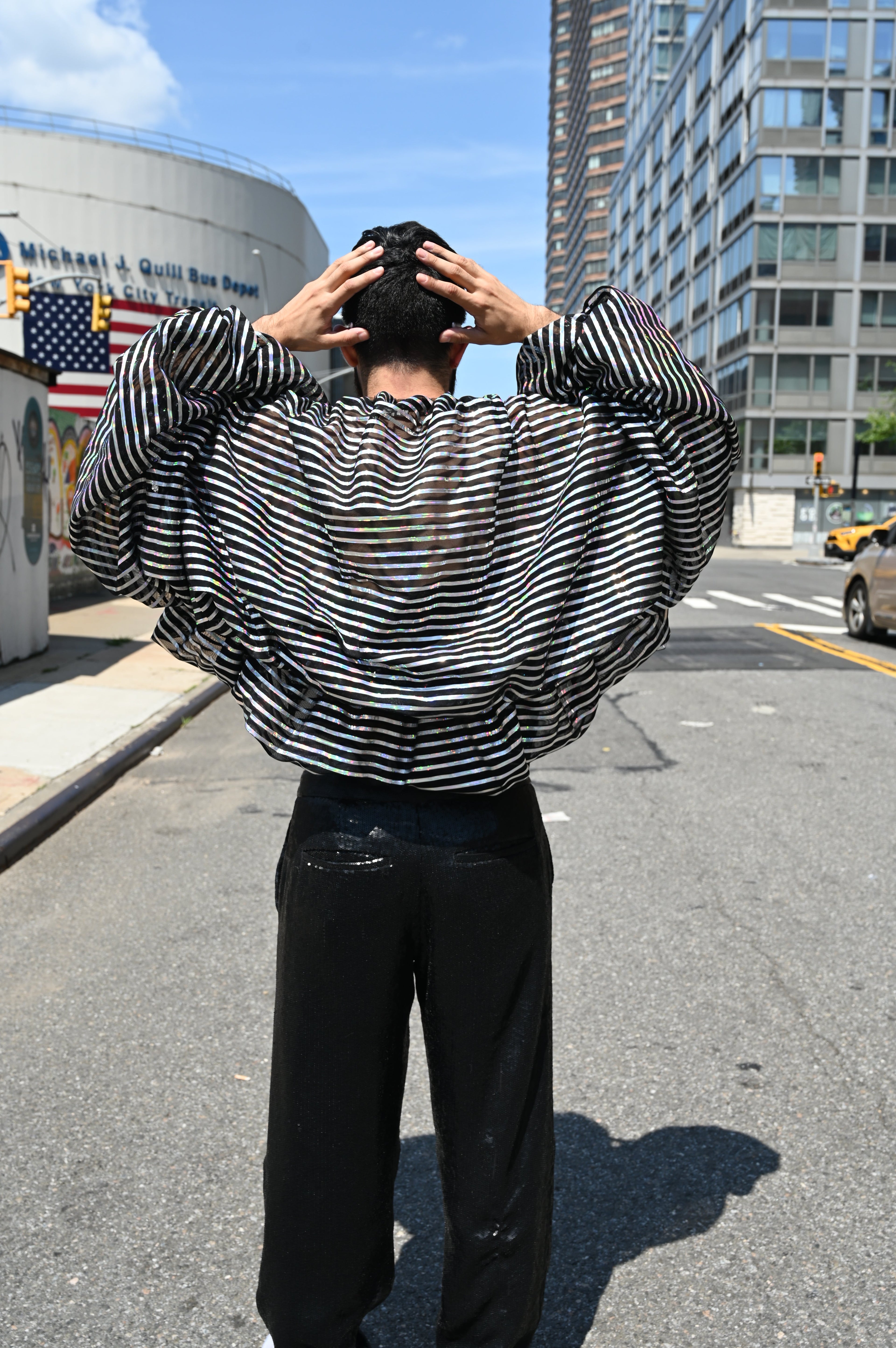 Pin Stripe Bolero Unisex Fashion