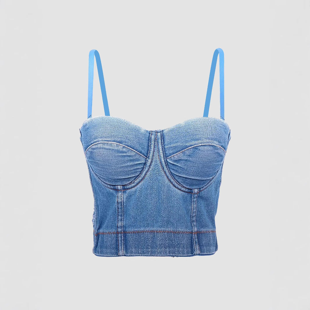 Women's Fitted Sexy Backless Inner Wear Bralette Outerwear