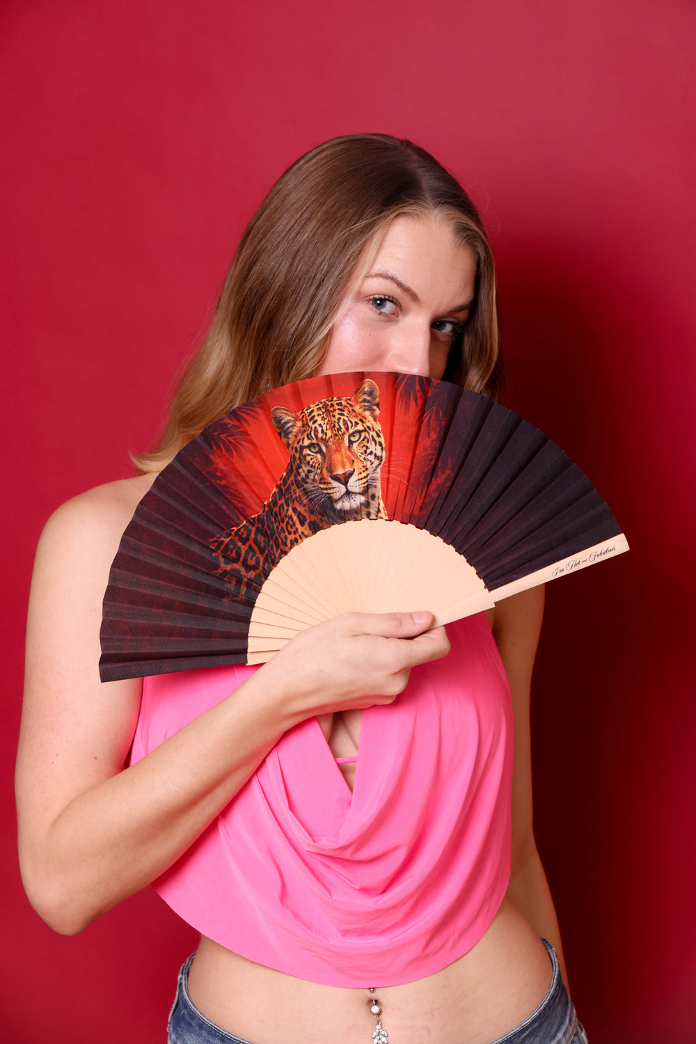 Jungle Majesty Hand Fan