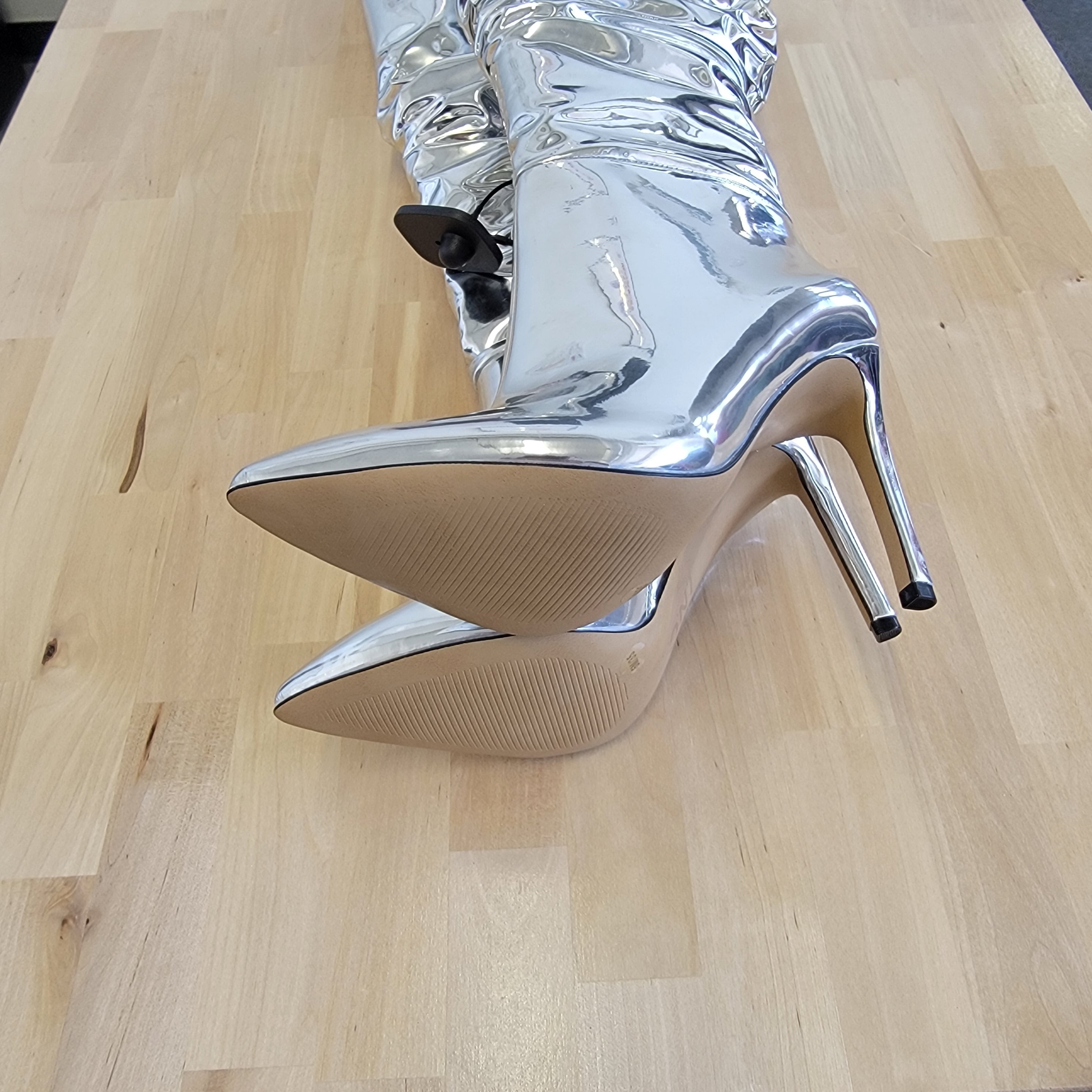 INC Silver Boots Sz 7