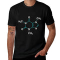 Caffeine Molecule - Funny Coffee Chemistry  Slim-fit Cut T-Shirt