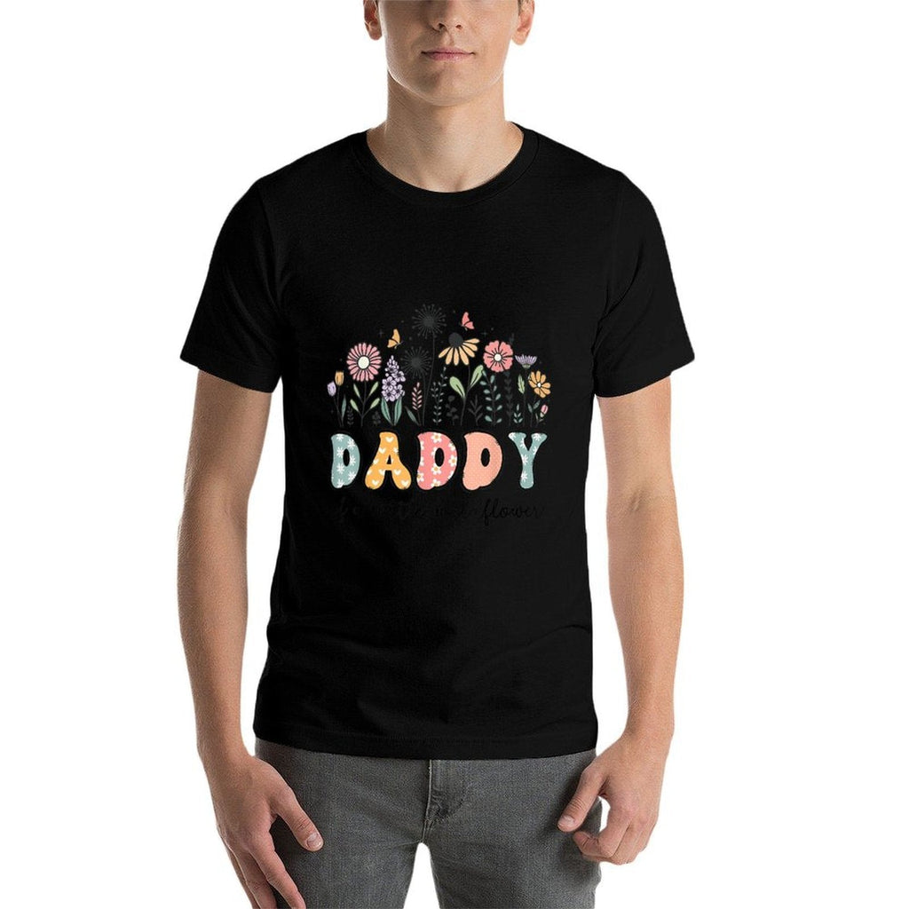 Daddy Of The Little Wildflower Baby Birthday Party  Moisture-wicking T-Shirt