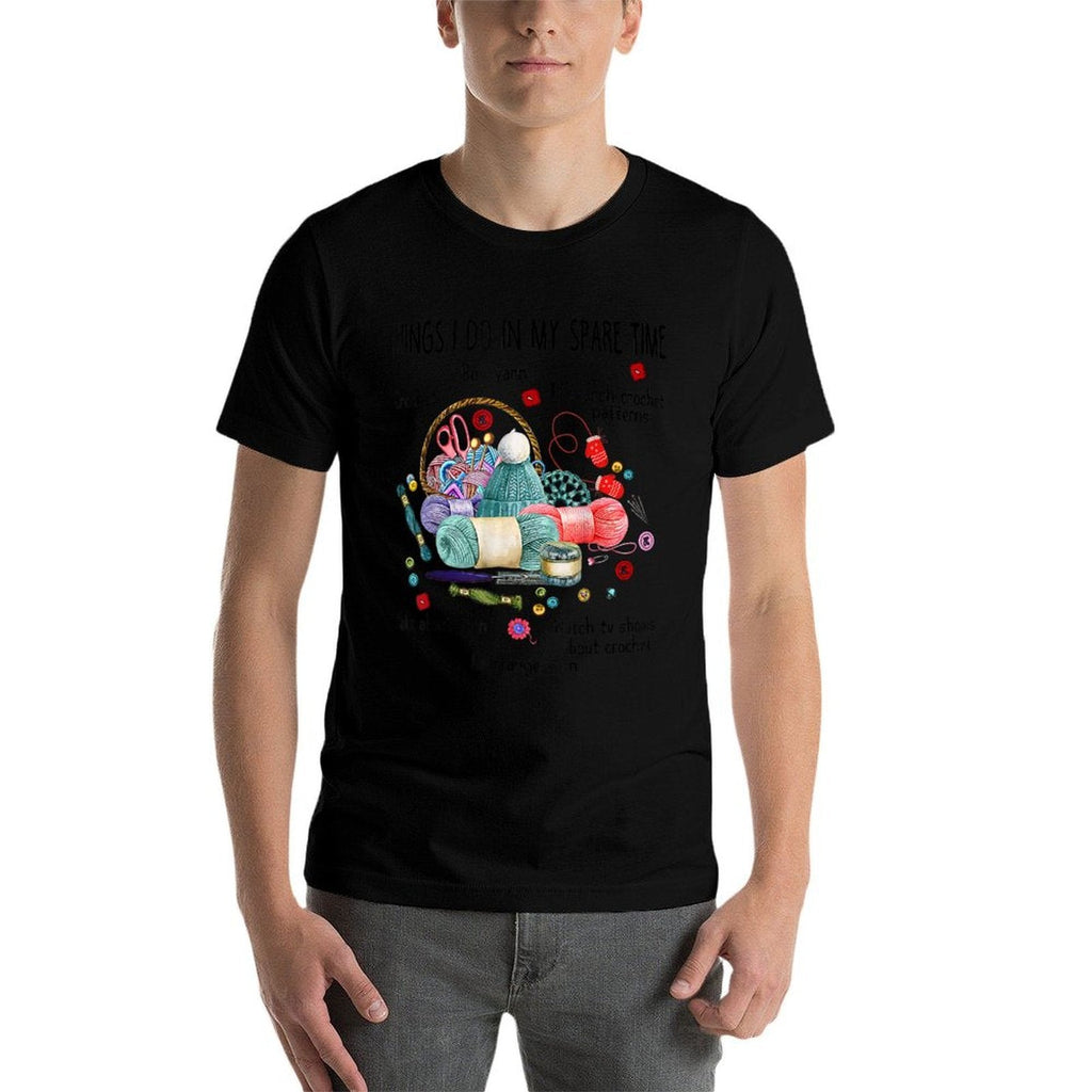 Thing I Do in My Spare Time Crochet Funny Crocheting  Lightweight T-Shirt