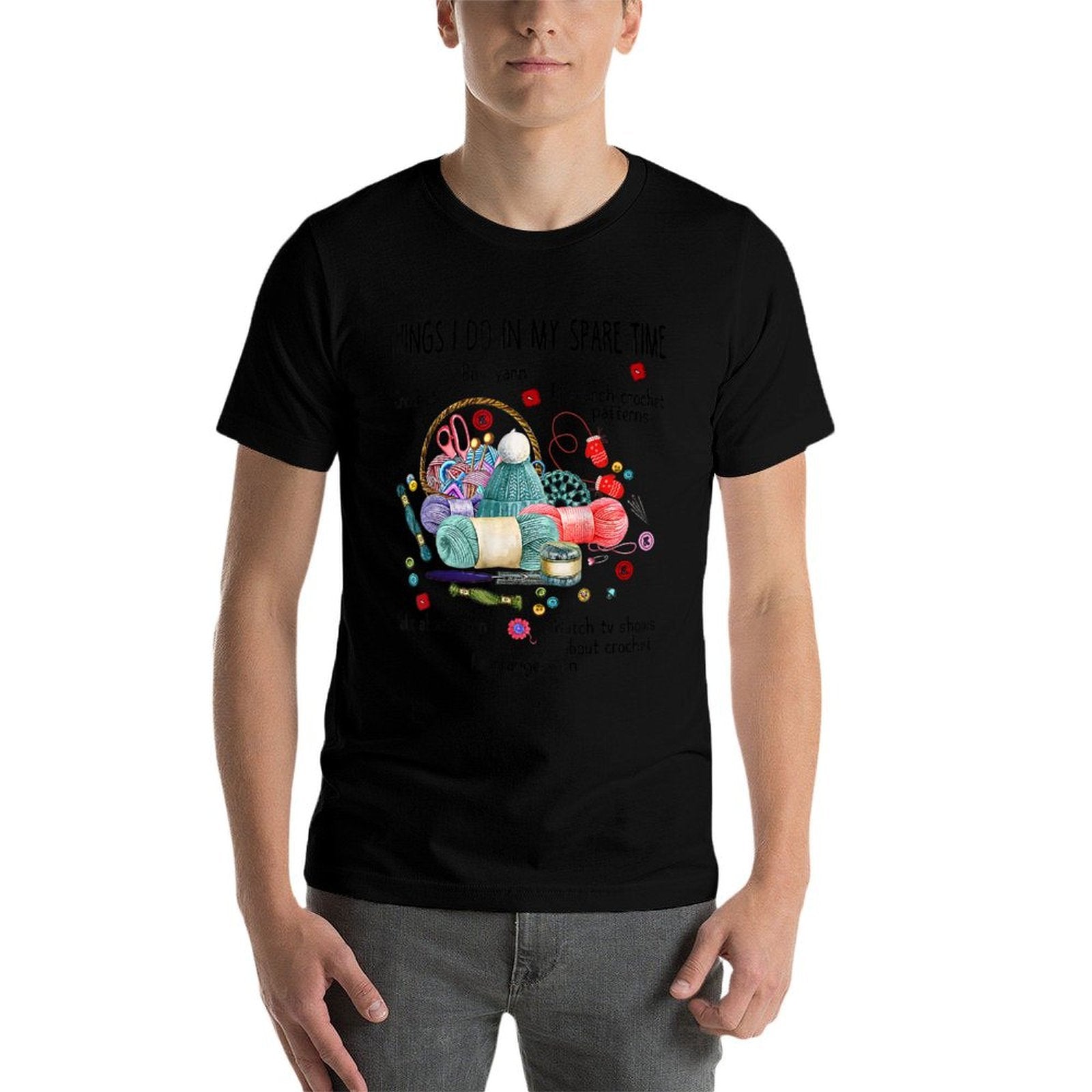 Thing I Do in My Spare Time Crochet Funny Crocheting  Lightweight T-Shirt