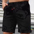 Bear Print Shorts For Men
