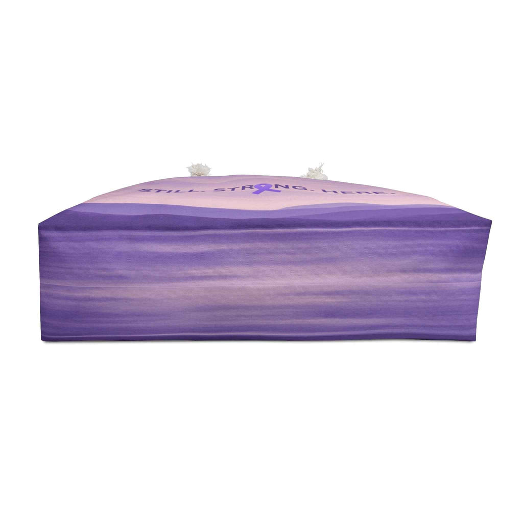 Strength in Stillness – Purple Ribbon Weekender Tote