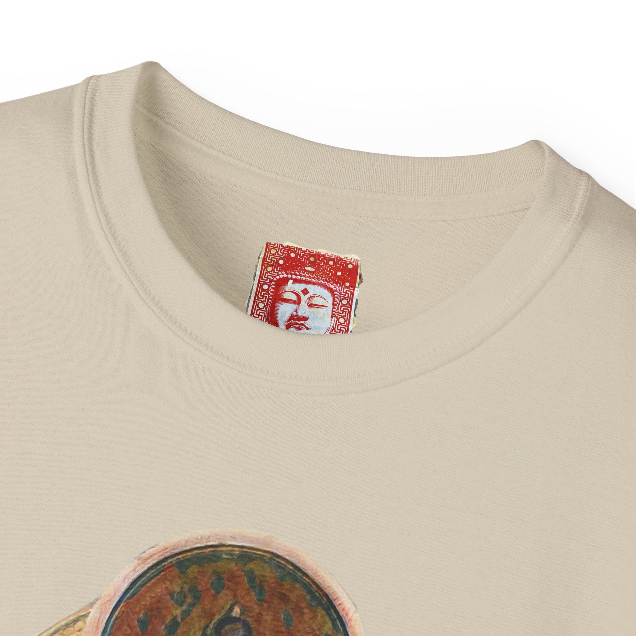 Fine Art Buddha Oil Paint Print Unisex Ultra Cotton Tee