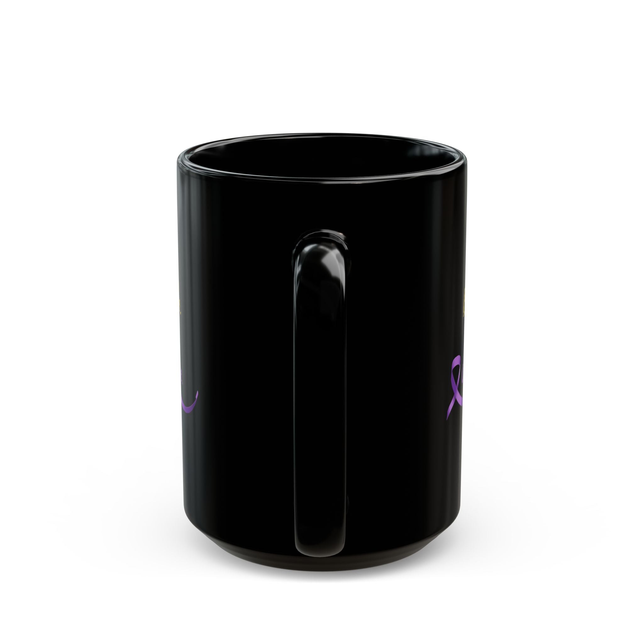Breathe. Sip. Continue. Black Coffee Mug – Epilepsy Awareness