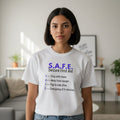 S.A.F.E. Seizure First Aid T-Shirt – Epilepsy Awareness Education Tee
