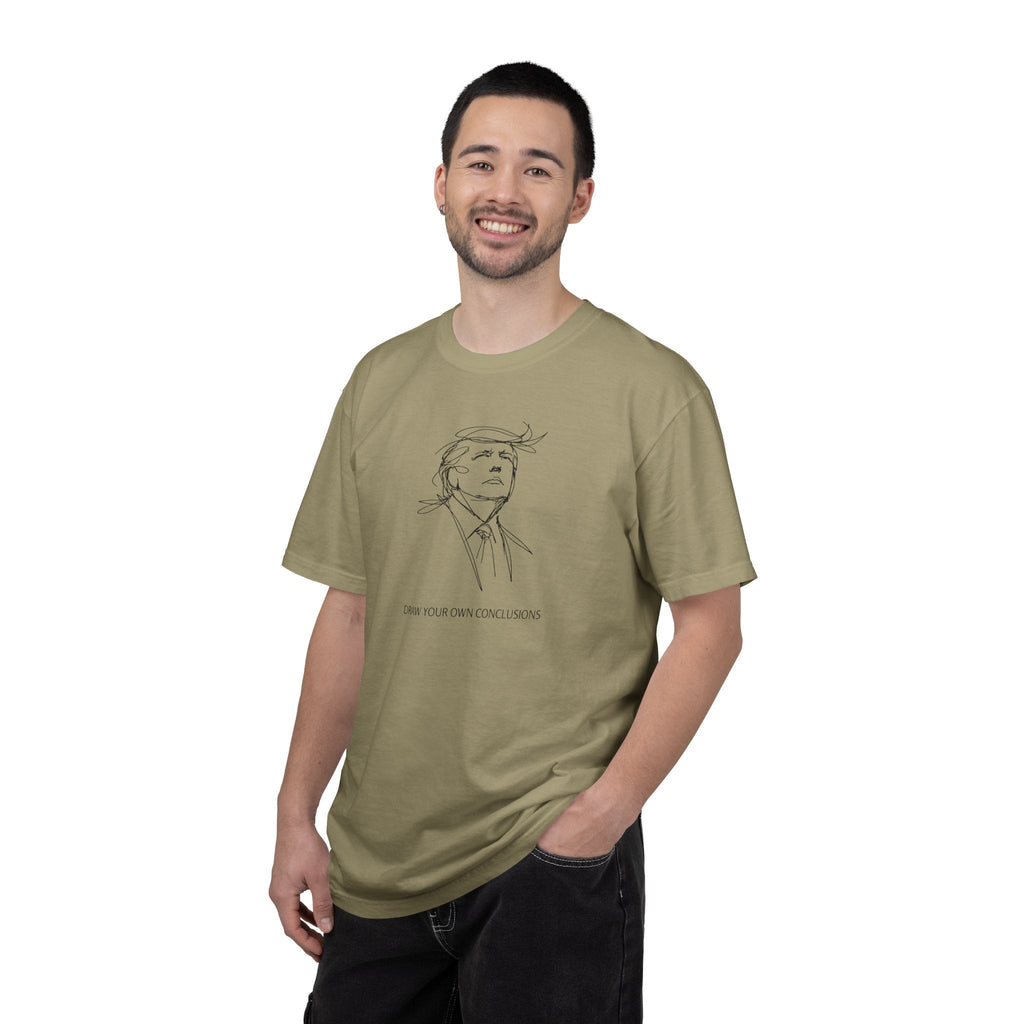Draw Your Own Conclusions Unisex Graphic Tee – Minimal Line Art Statement Shirt