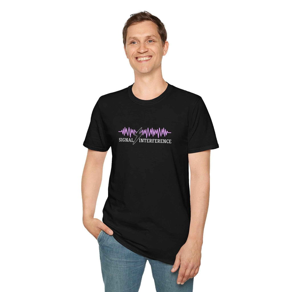 Signal Interference Tee — Quiet Static, Visible Spark