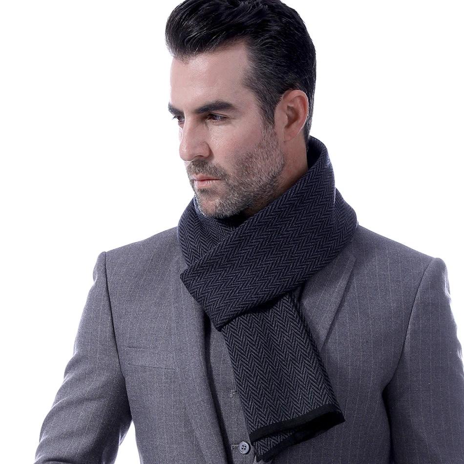 Men's Herringbone Scarf