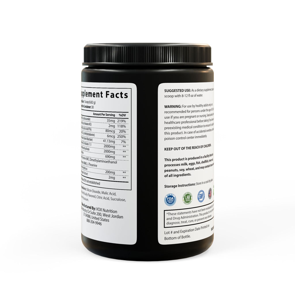 Pre-Workout Supplement, Fruit Punch (204g, 7.1oz) by Aziza & Fae