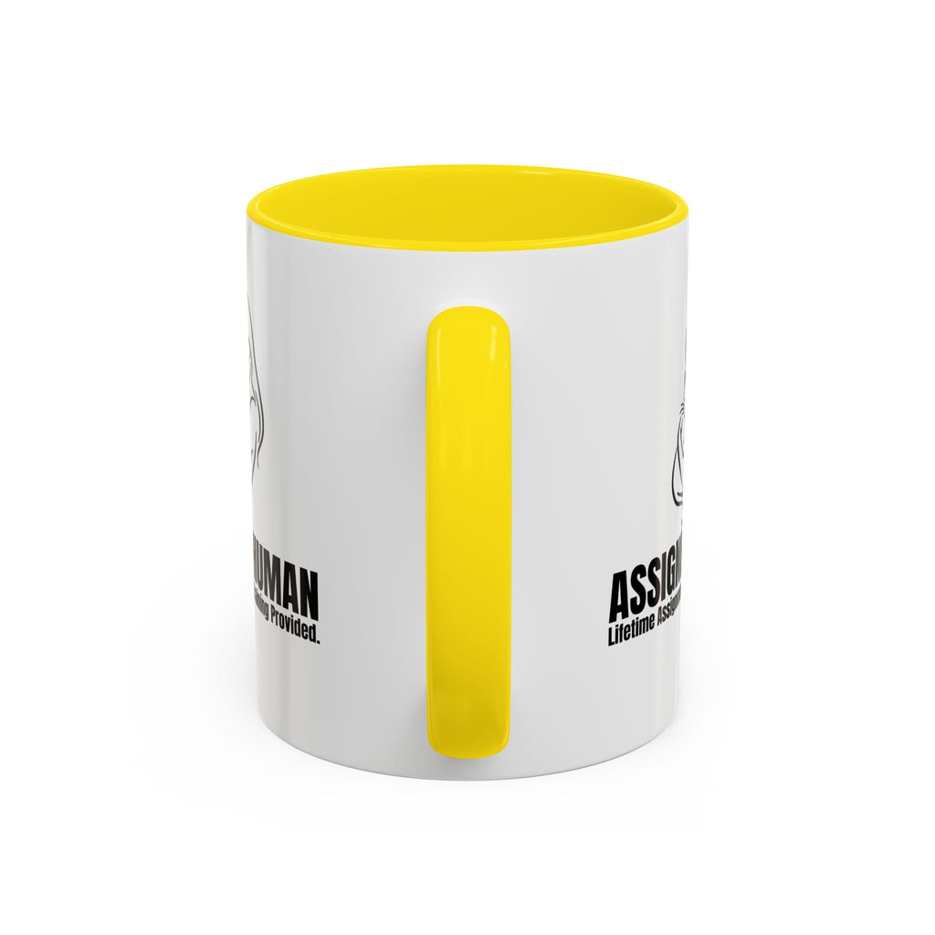 Assigned Human Mug – Lifetime Assignment Cat Coffee Cup