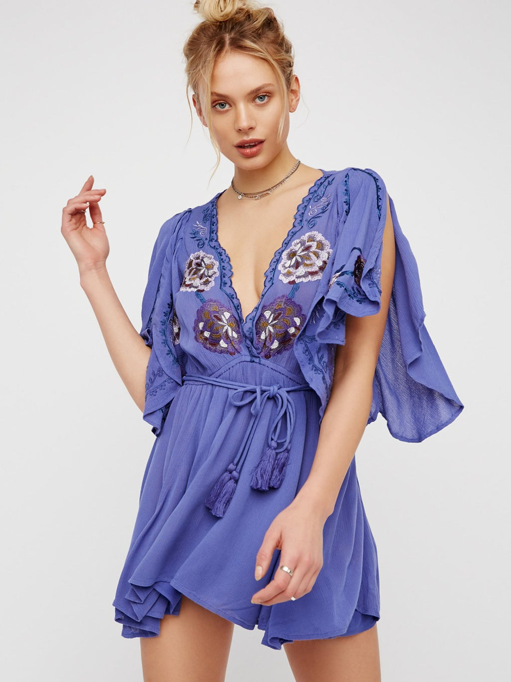 Women Spring and Summer Elegant Seaside Holiday Sexy Embroidered Dress