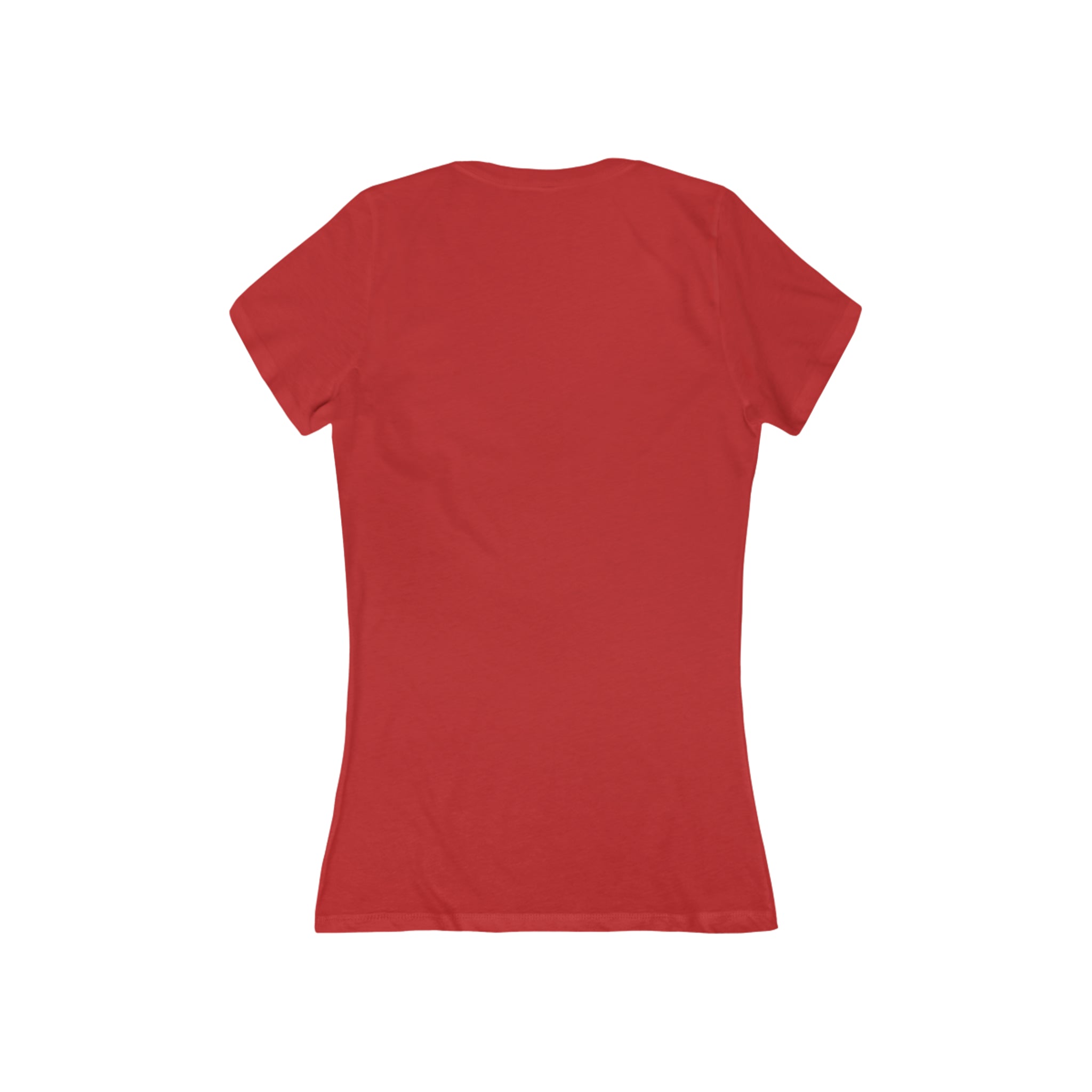 JAH Women's Deep V-Neck Tee — Airlume Cotton | Slim Fit Rastafari Faith Tee