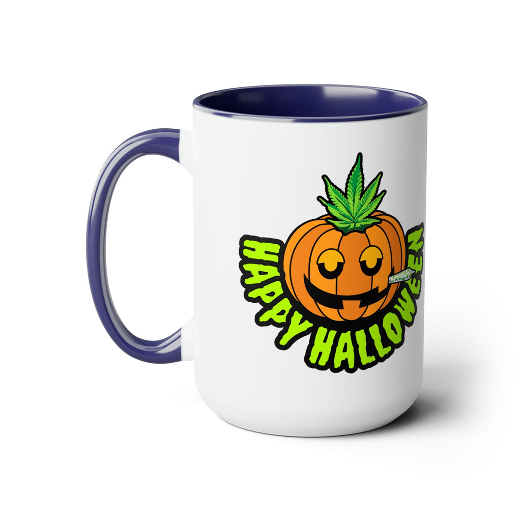 Happy Halloween Pumpkin Stoner 15oz Coffee Mug