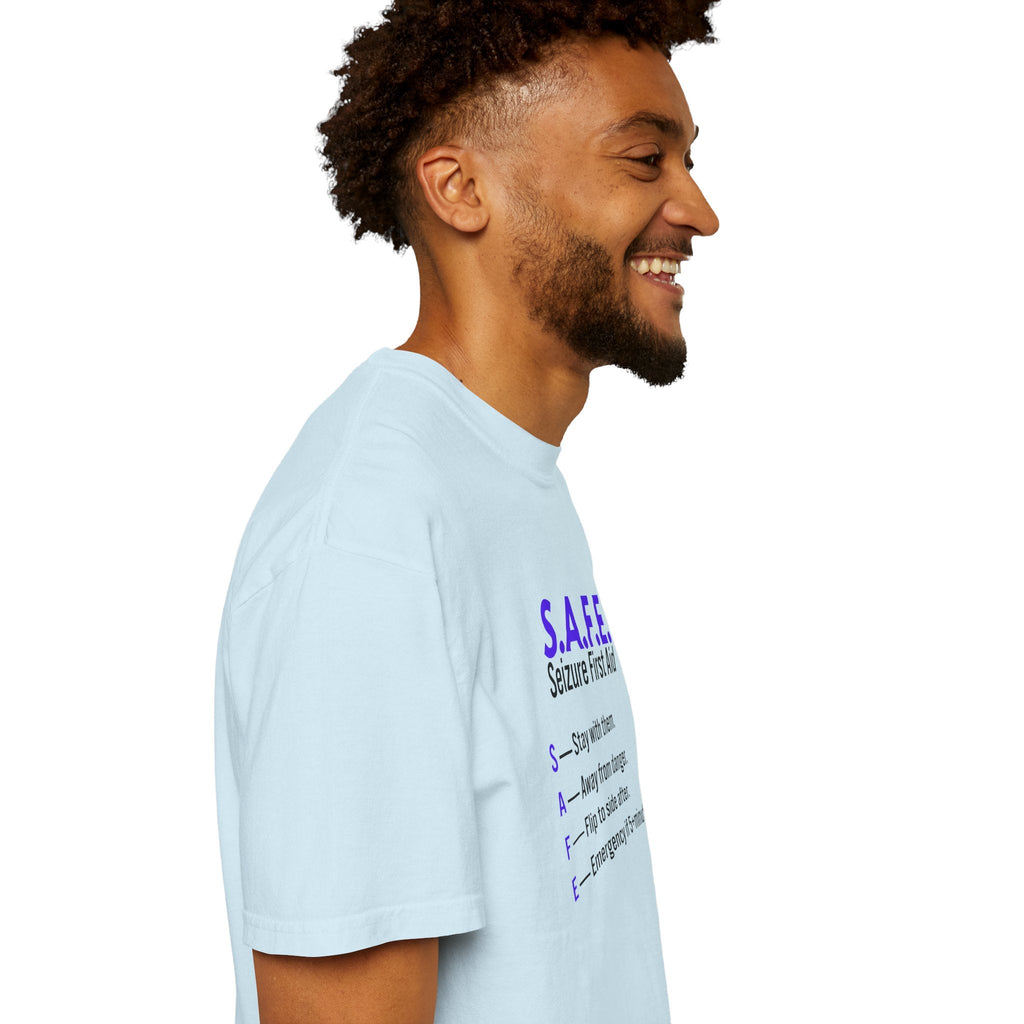 S.A.F.E. Seizure First Aid T-Shirt – Epilepsy Awareness Education Tee