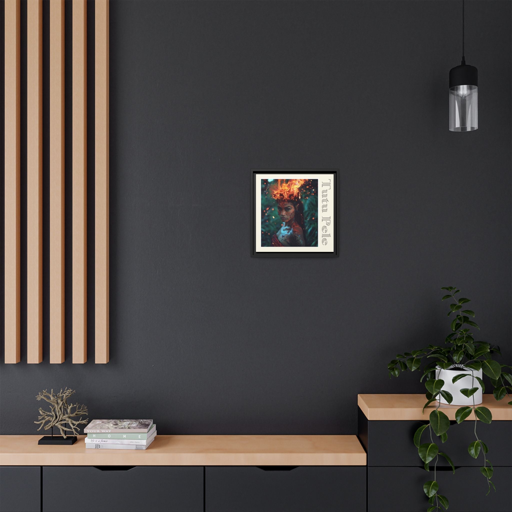 Tūtū Pele Aziza & Fae Matte Canvas Framed