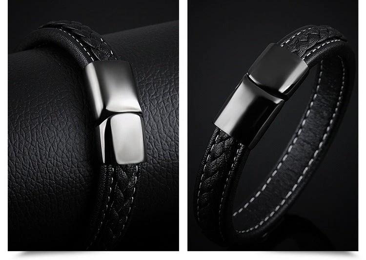 Men's Black Titanium Steel Bracelet