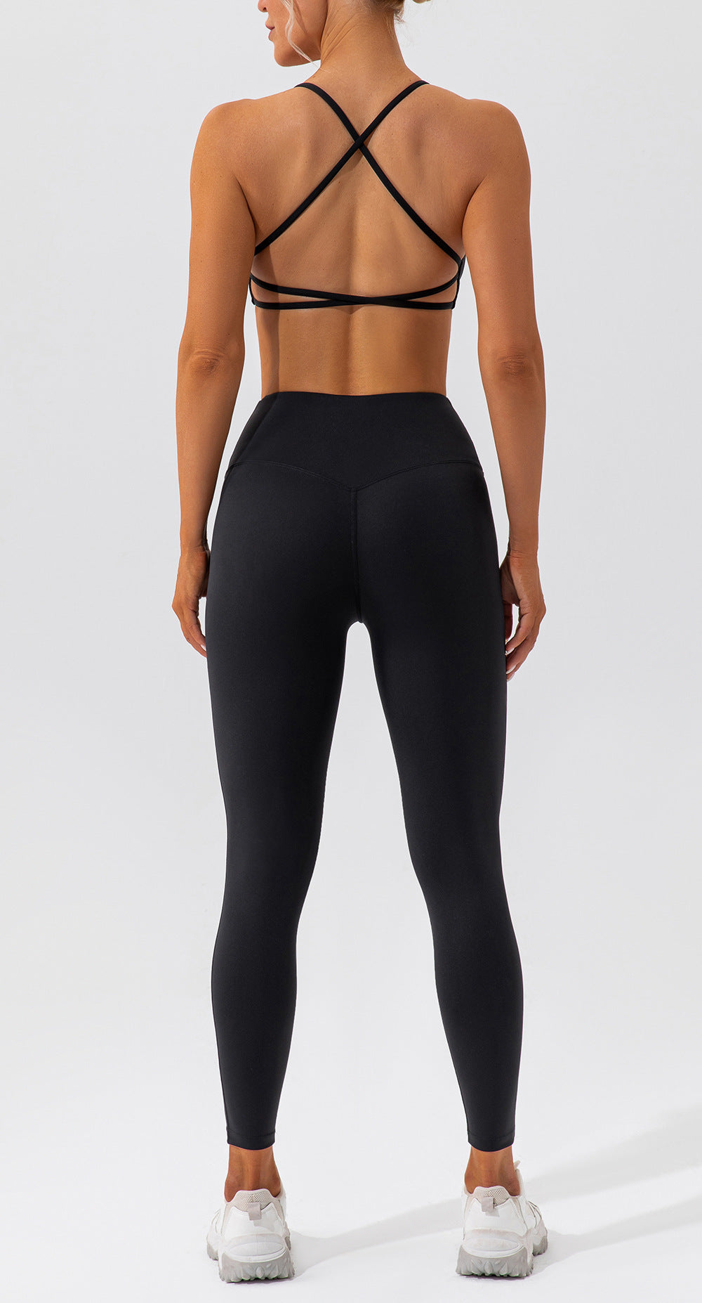 Spring Sports Suit Women Fitness Casual Running Quick Drying Nude Feel Skinny Yoga Clothes Suit