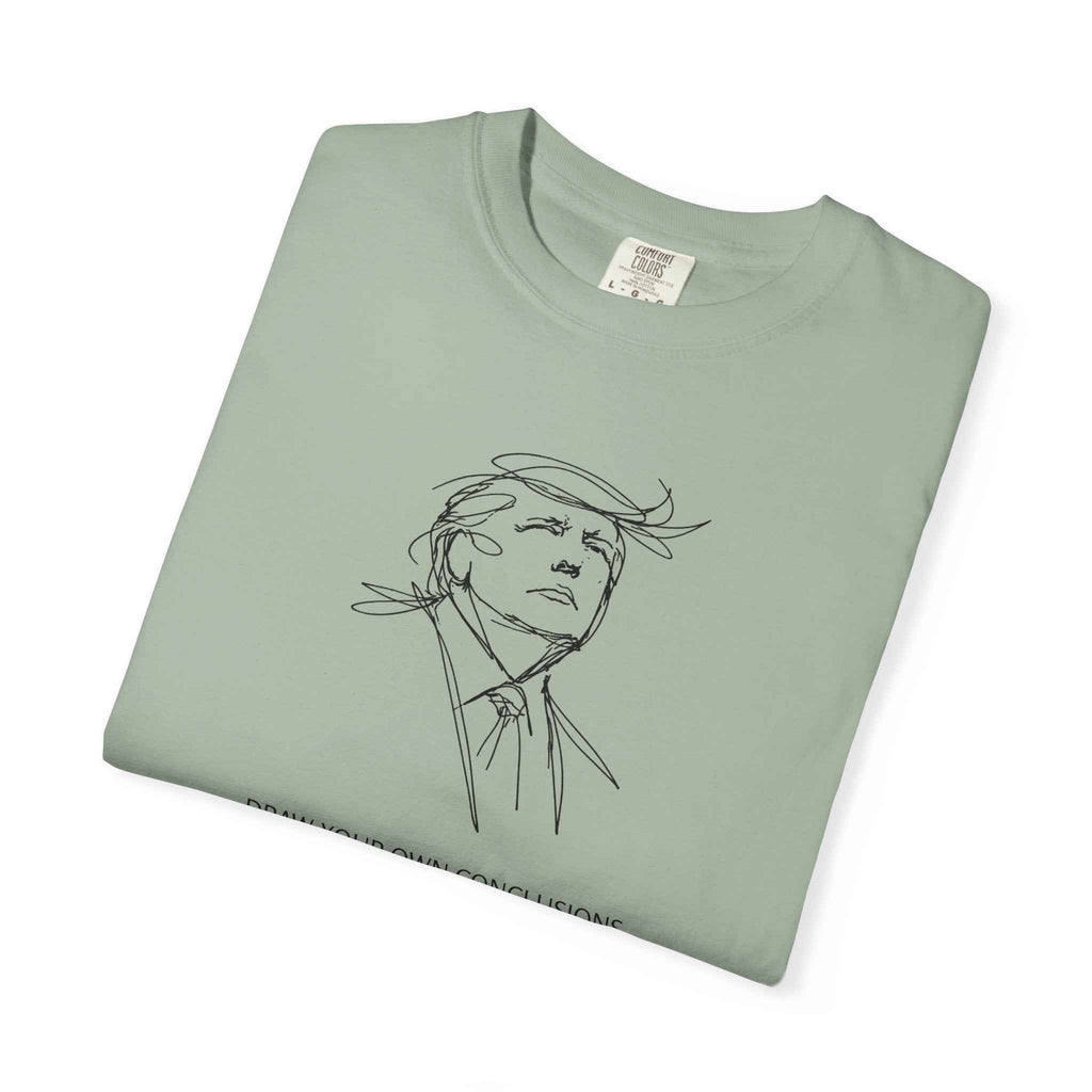 Draw Your Own Conclusions Unisex Graphic Tee – Minimal Line Art Statement Shirt