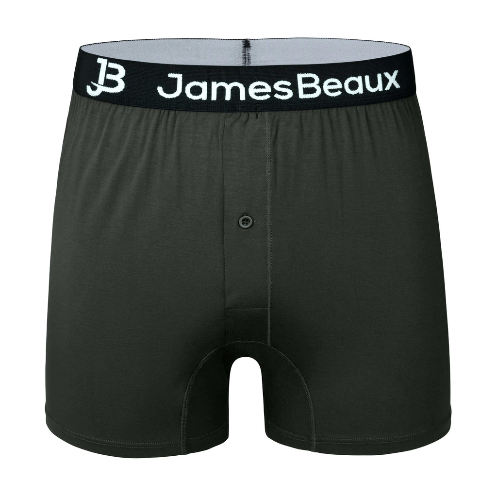Men's Bamboo Anti-Chafing & Breathable Boxer Shorts (3-Pack) | Black