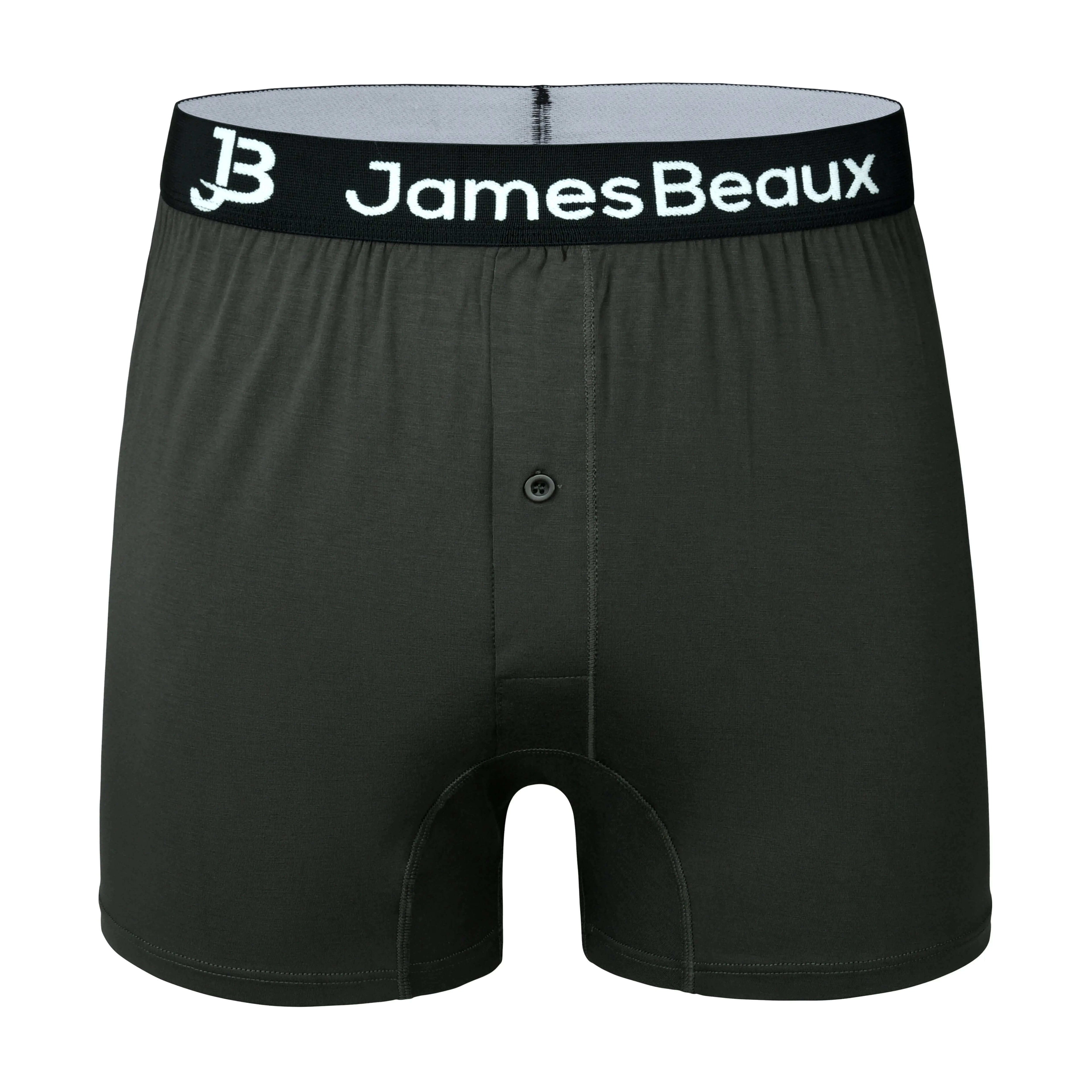 Men's Bamboo Anti-Chafing & Breathable Boxer Shorts (3-Pack) | Black