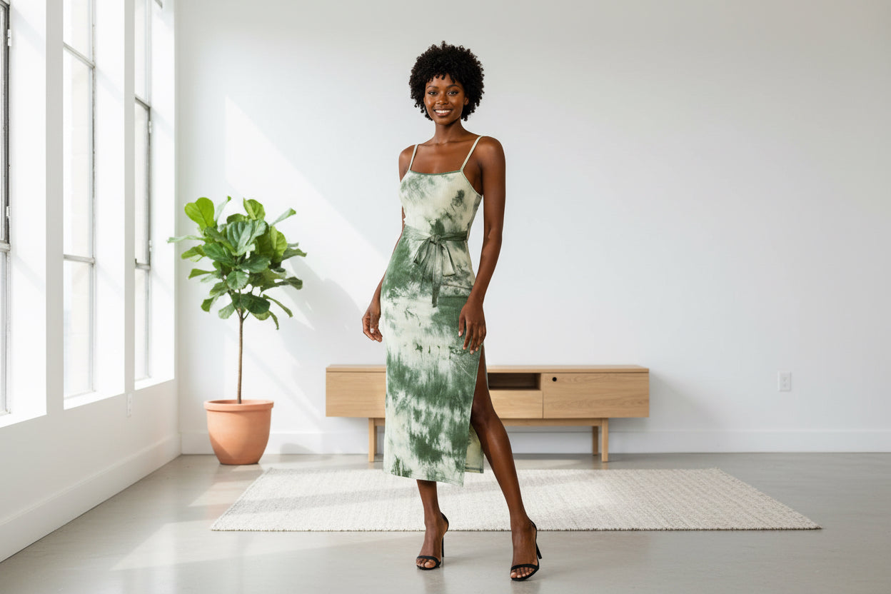 Tie Dye Midi Dress