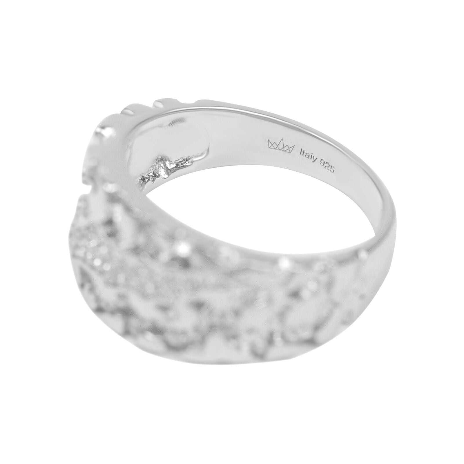 Nugget Claw Mark Ring in Solid 925 Sterling Silver