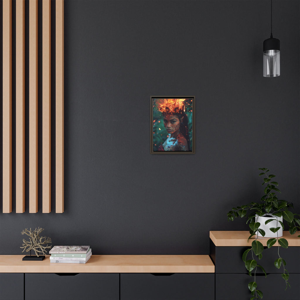 Tūtū Pele Aziza & Fae Matte Canvas Framed