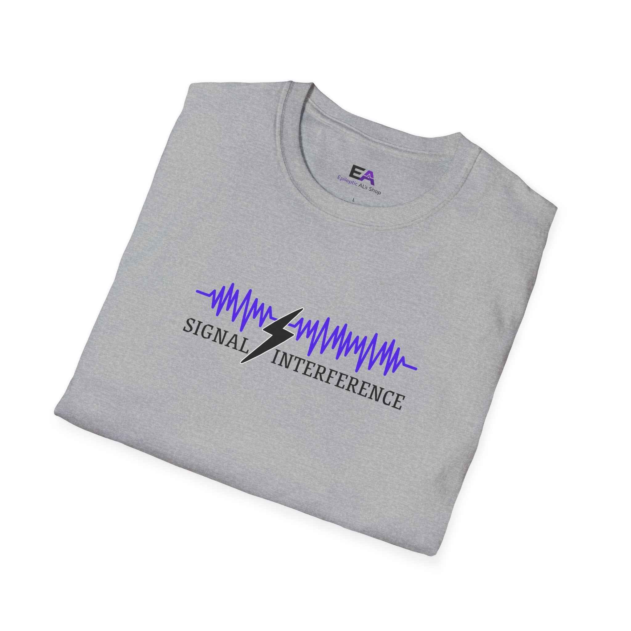 Signal Interference Tee — Quiet Static, Visible Spark