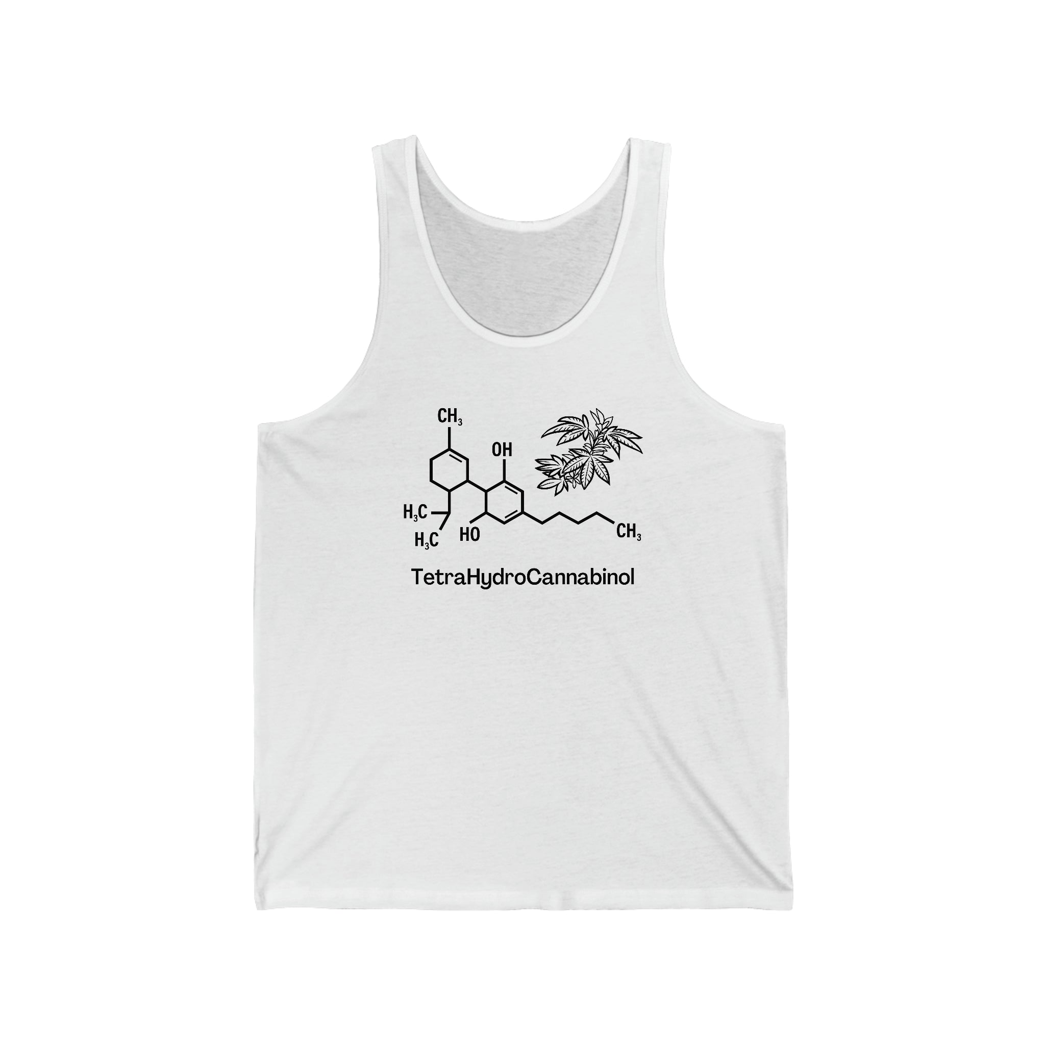 Tetrahydrocannabinol (THC) Weed Jersey Tank