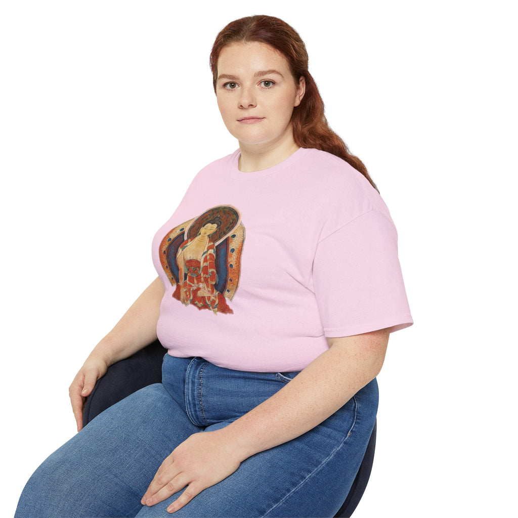 Fine Art Buddha Oil Paint Print Unisex Ultra Cotton Tee